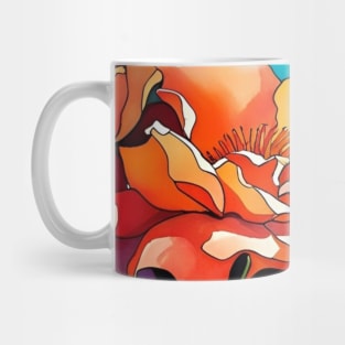 Watercolor Flowers Mug